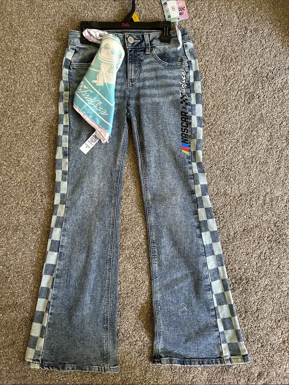 Justice flared jeans